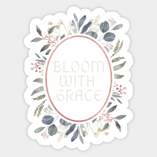 Bloom with grace Sticker by jeune98